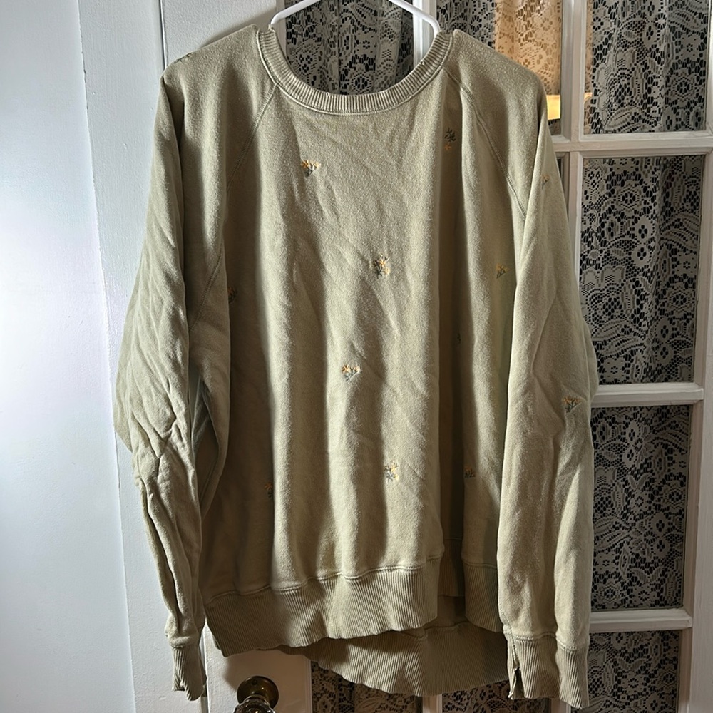Aerie floral sweatshirt